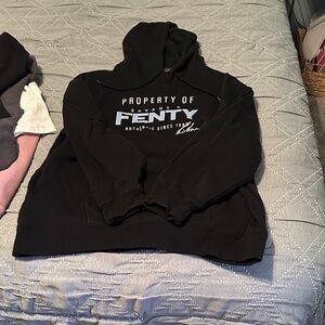 Savage X Fenty Black Hoodie with Bold Logo